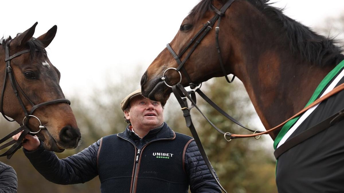 Jonbon trainer Nicky Henderson and Constitution Hill